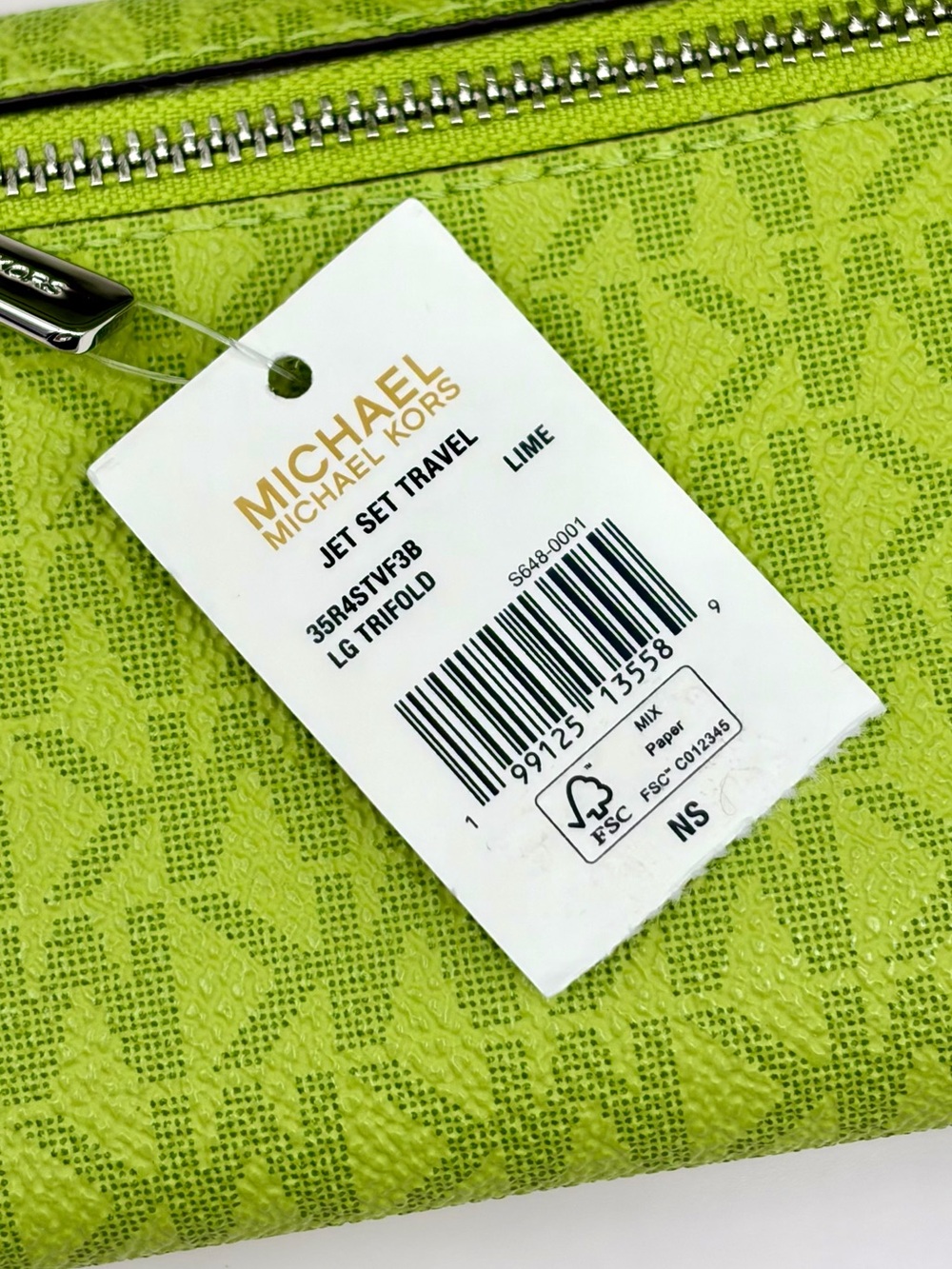 Michael Kors Rhea medium backpack and wallet Set Lime - Picture 16 of 16